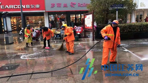 響水城管強化市容衛生整治，全力護航城鄉春節環境